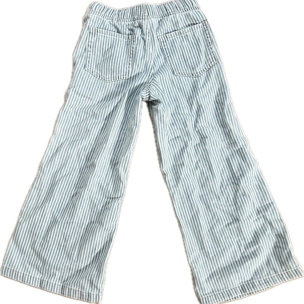 Wide-Leg Striped Denim Pants | Girls 6-7 - Picture 3 of 7